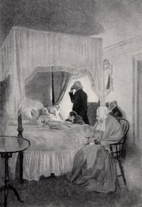 La muerte de Washington en Mount Vernon, 14 de diciembre de 1799 de Howard Pyle